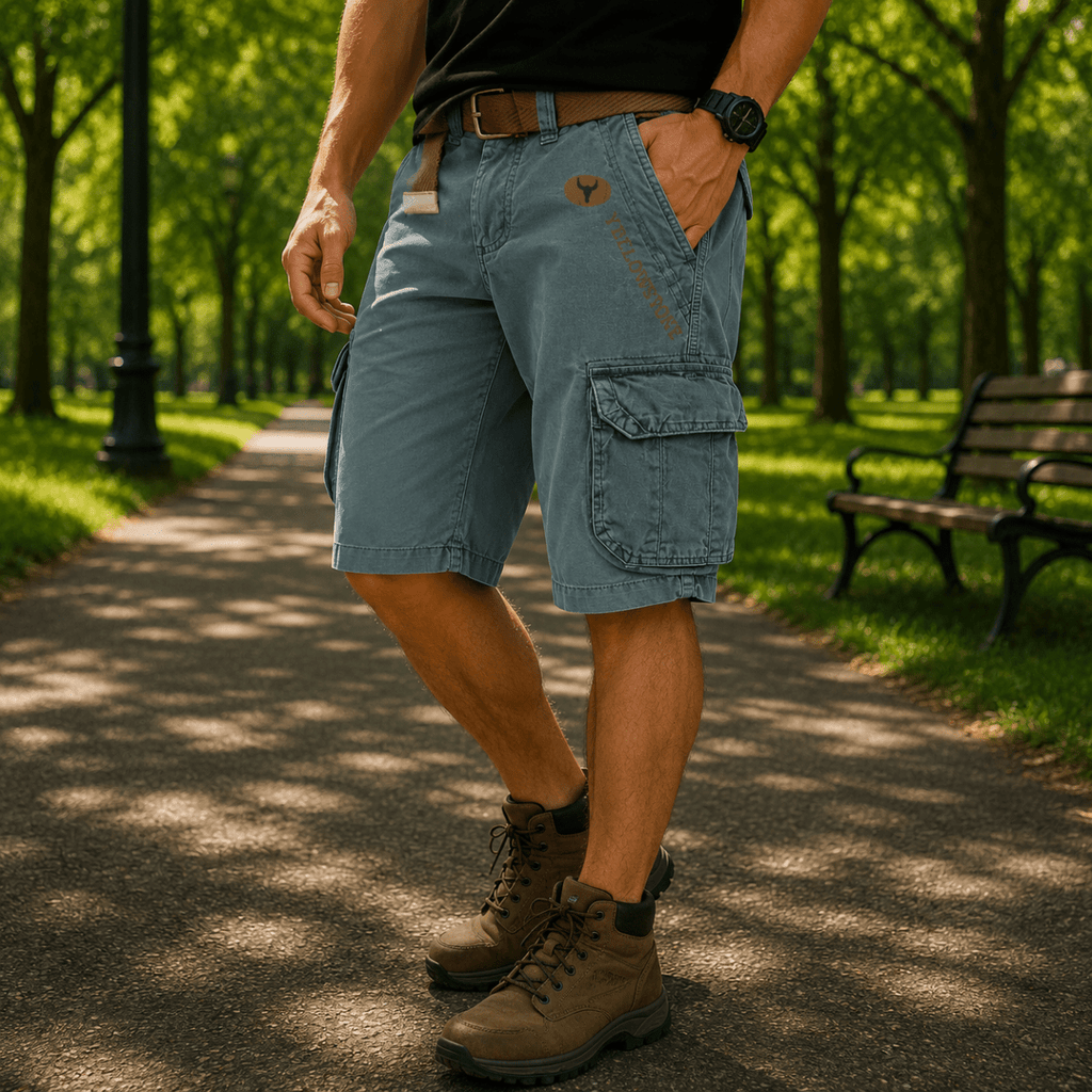 URBANLOAD Men's Cargo Shorts With Generous Storage And Comfort