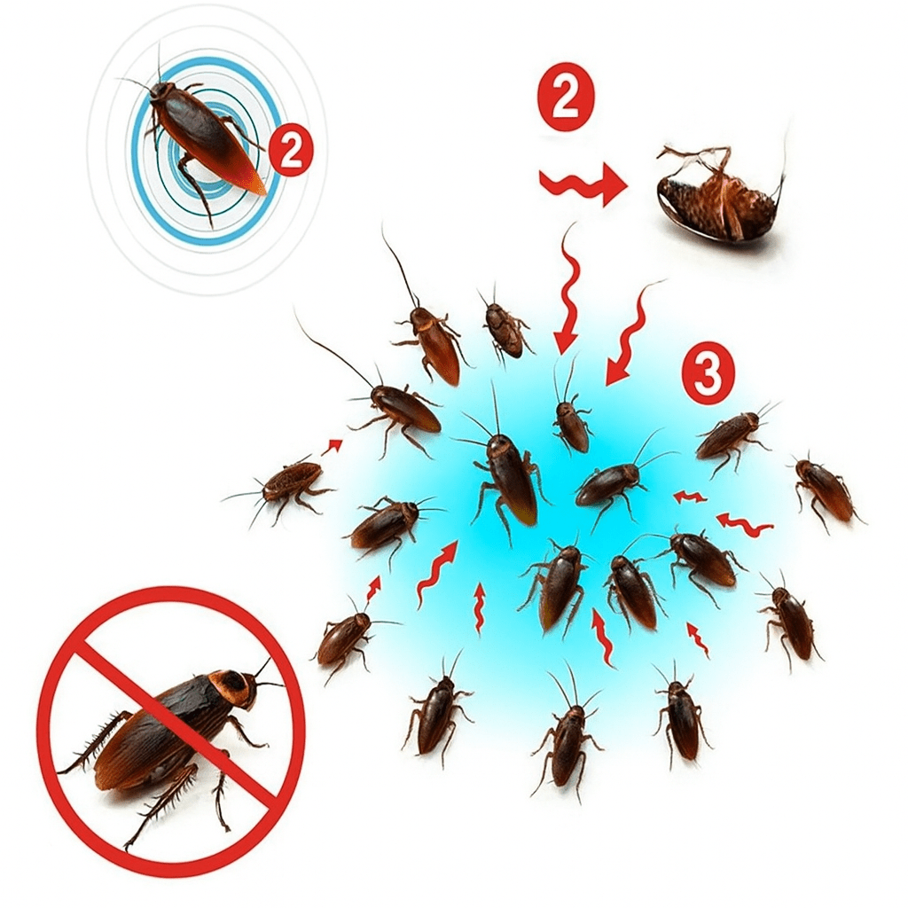 NovaGuard Cockroach Gel Bait 3 Pack For Homeowners Eradicates Entire Nests