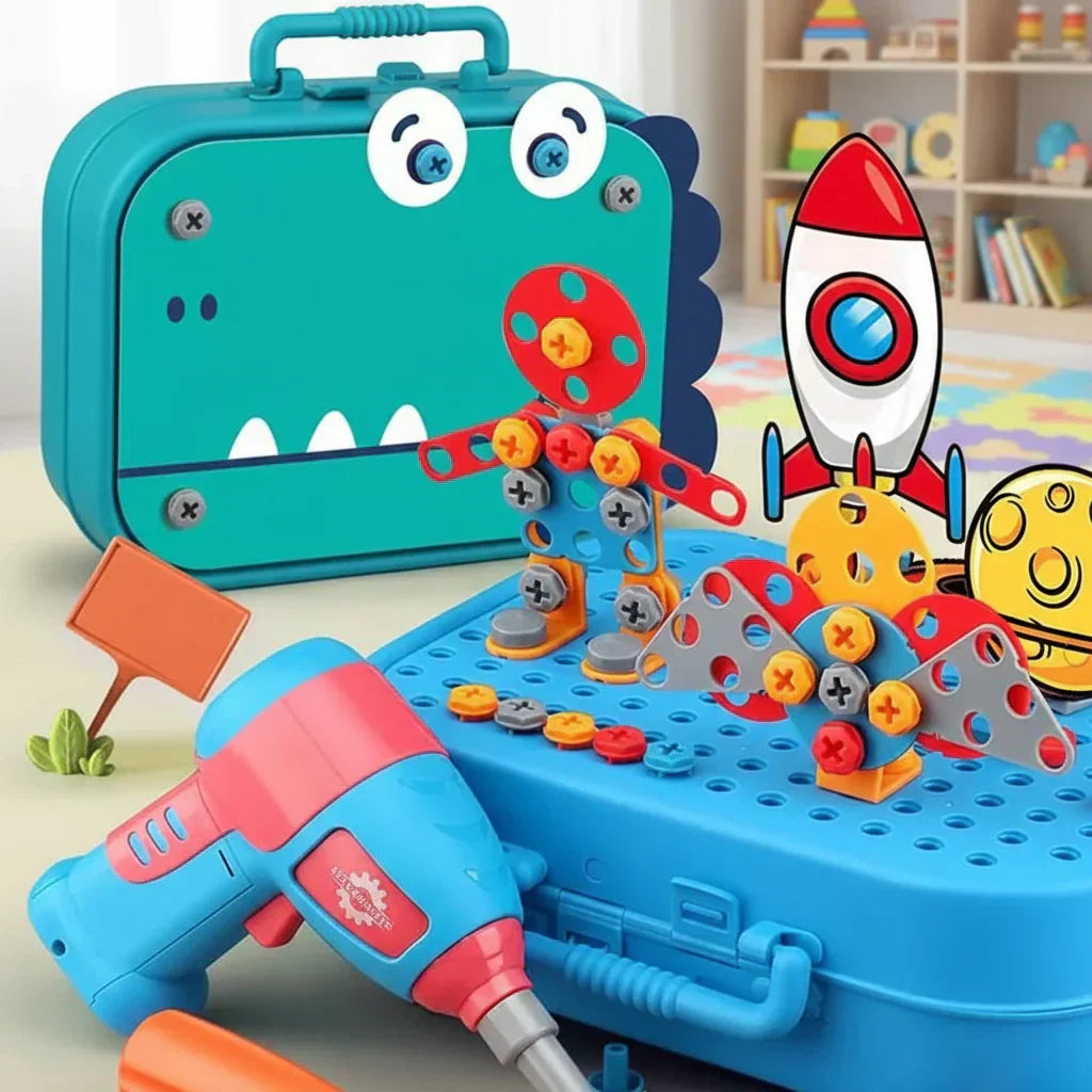 Kit créatif BrightBlocks Jouet éducatif de construction avec outils pour petits constructeurs