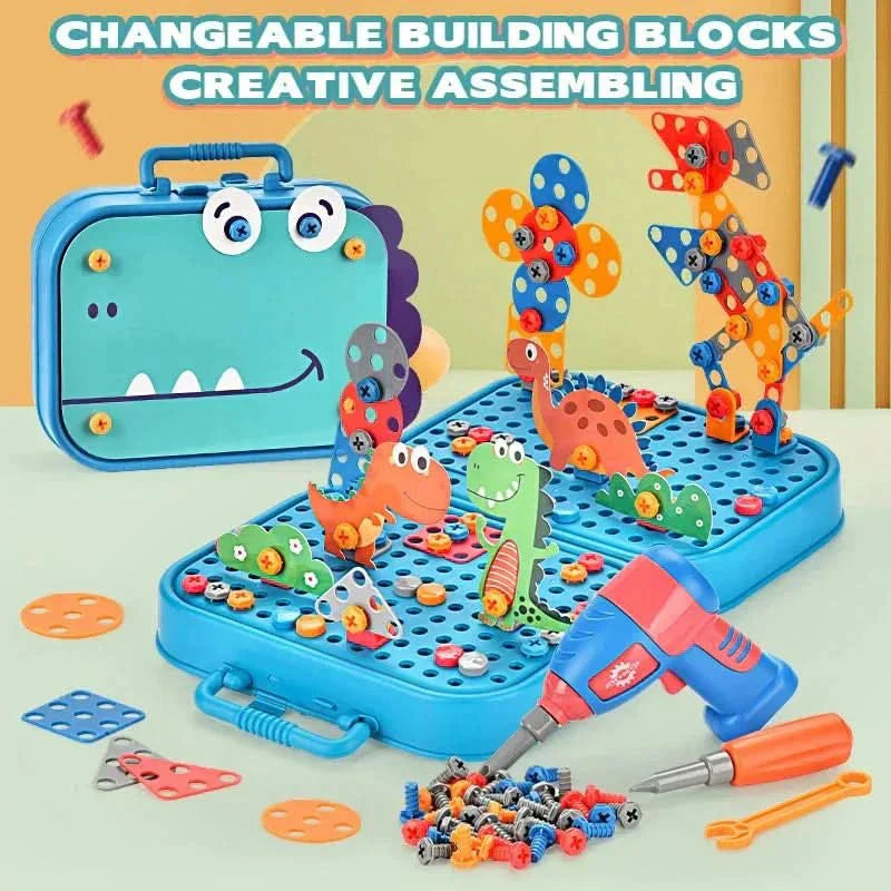 Kit créatif BrightBlocks Jouet éducatif de construction avec outils pour petits constructeurs