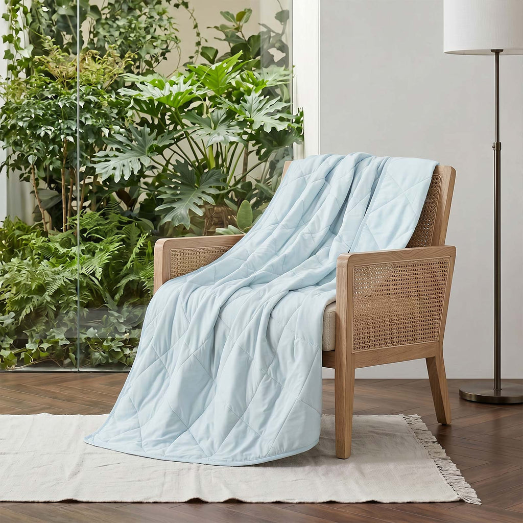 Chill Comfort | Cooling Blanket for Bed with Japanese Fabric Technology | Lightweight Design for Hot Sleepers 15