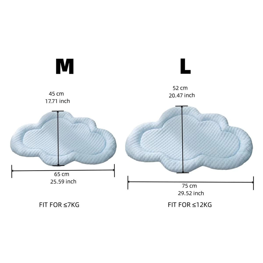 AeroNest Cooling Pet Mat Cloud Shape for Summer Comfort