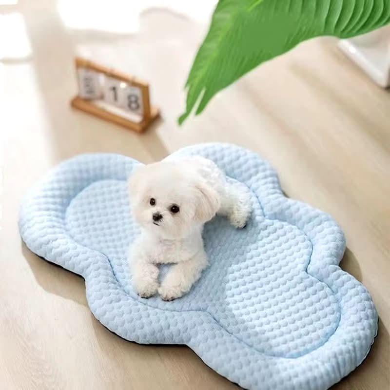 AeroNest Cooling Pet Mat Cloud Shape for Summer Comfort