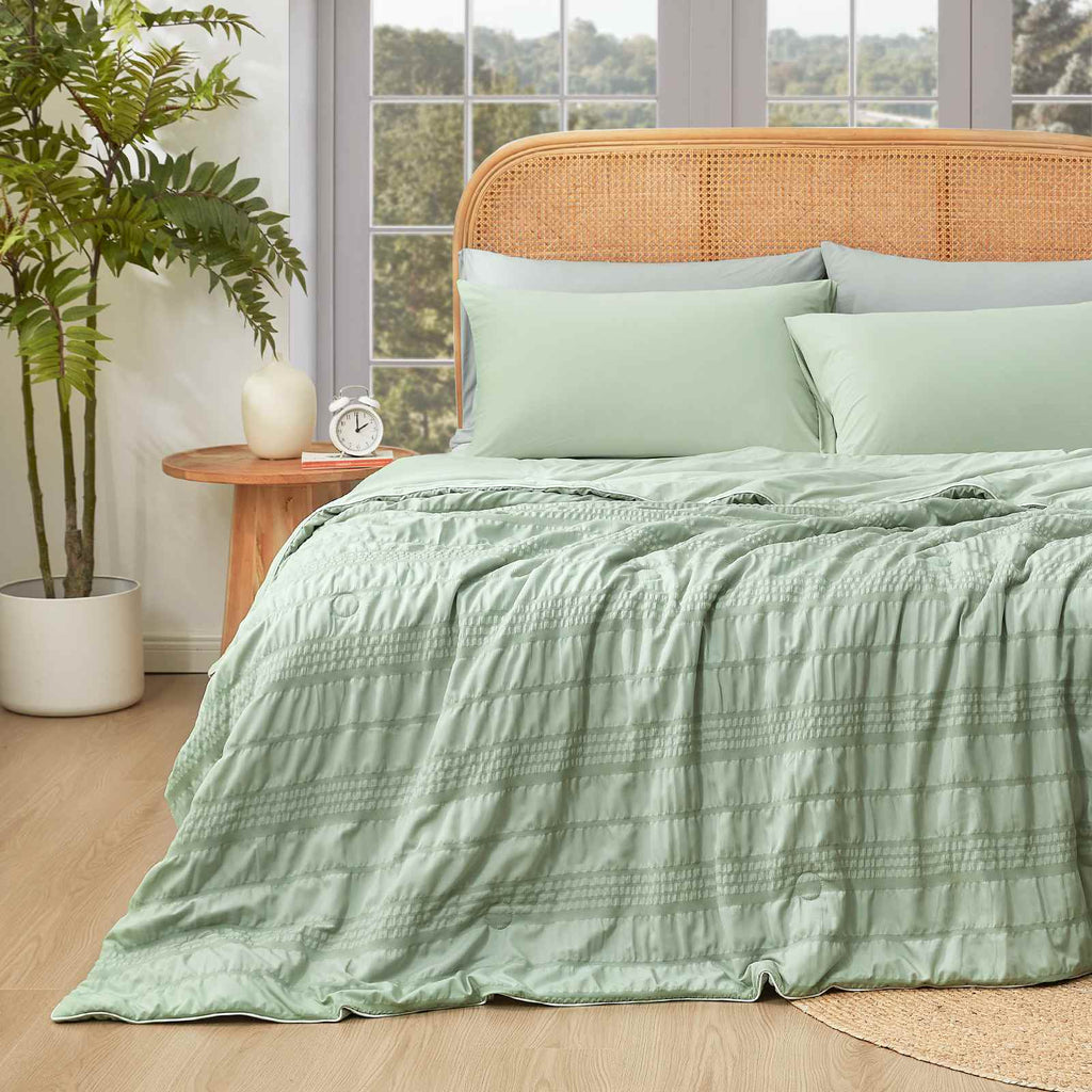 Trapunta rinfrescante della collezione Comfort con flusso d'aria per chi soffre il caldo durante il sonno