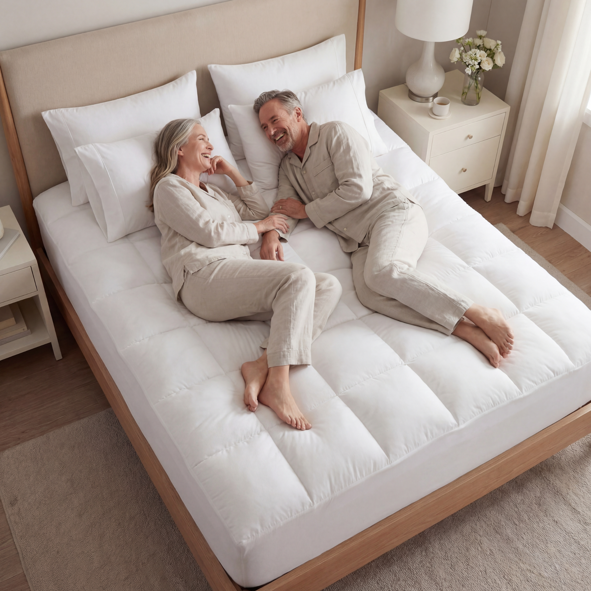 Comfort Sleep 1000GSM Plush Topper For Breathable Sleep Quality
