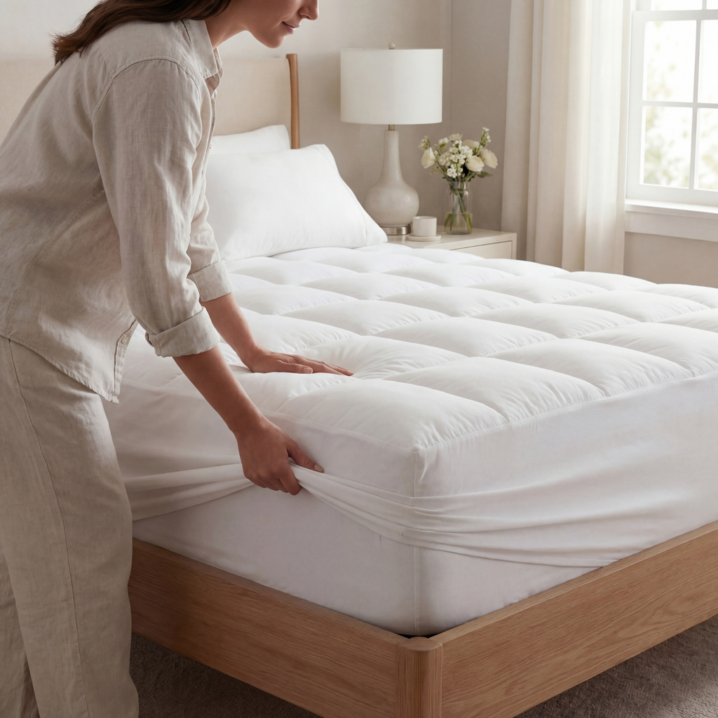 Comfort Sleep 1000GSM Plush Topper For Breathable Sleep Quality