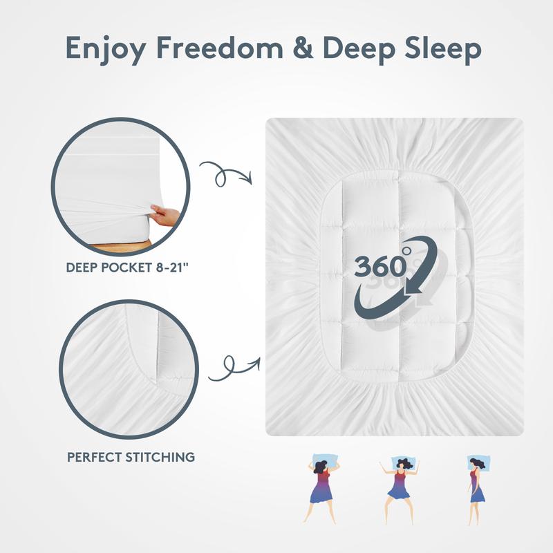 Comfort Sleep 1000GSM Plush Topper For Breathable Sleep Quality