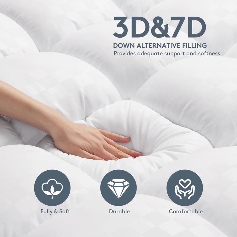 Comfort Sleep 1000GSM Plush Topper For Breathable Sleep Quality