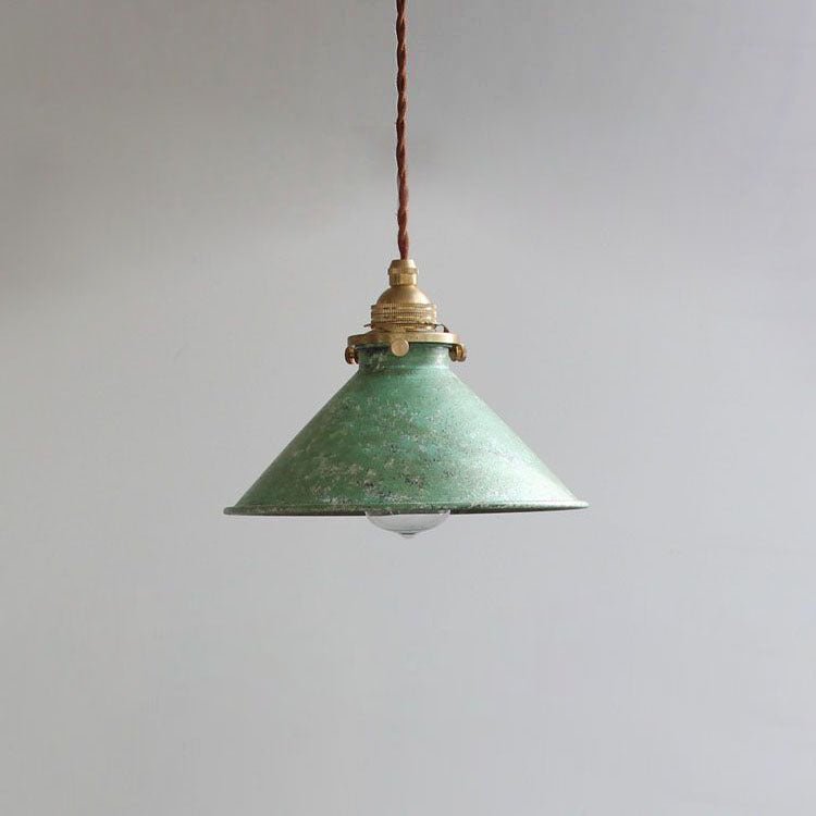Lampada a sospensione vintage con paralume in metallo diametro 12 pollici