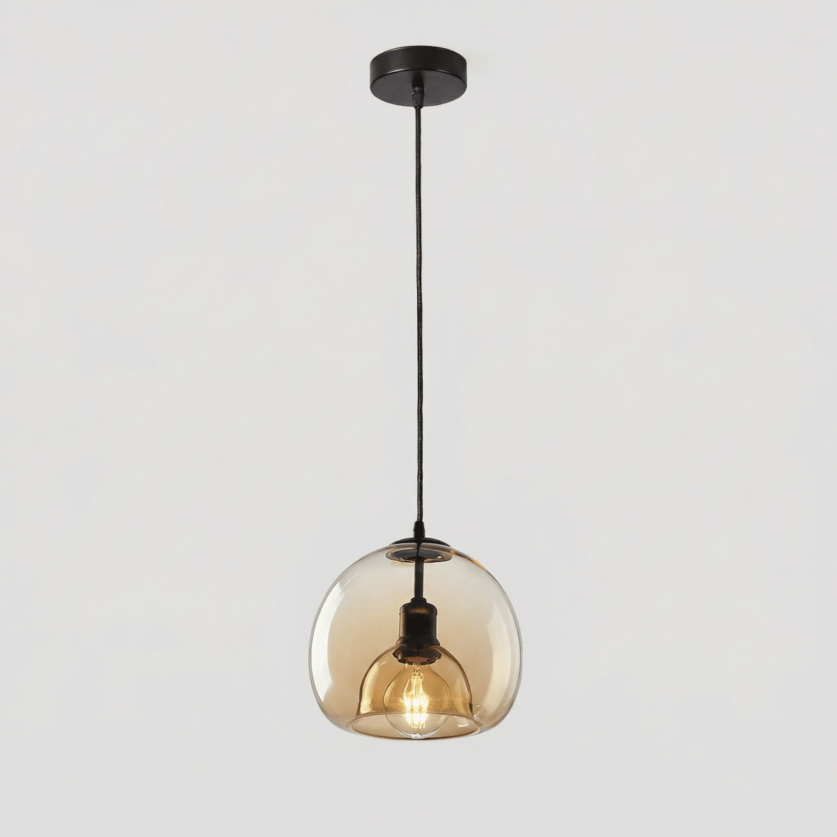 Lampadario in vetro nordico, stile contemporaneo, diametro 20 pollici