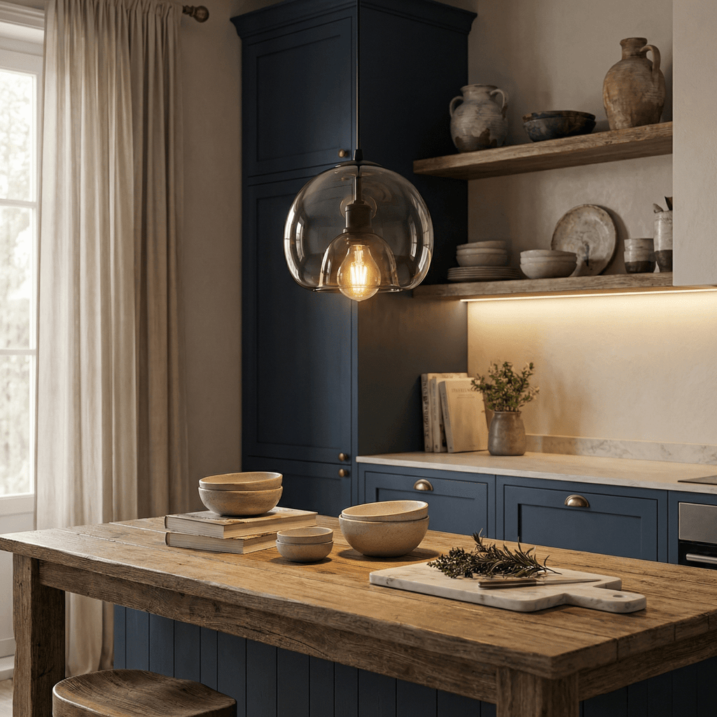 Lampadario in vetro nordico, stile contemporaneo, diametro 20 pollici