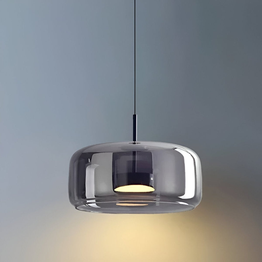 Lustră modernă cu LED și abajur din sticlă pentru tavan, diametru 12 inch