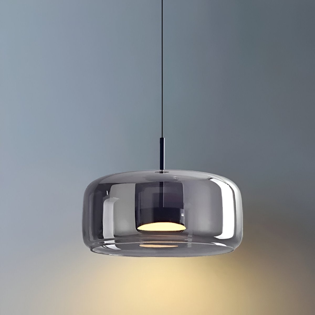 Lustră modernă cu LED și abajur din sticlă pentru tavan, diametru 12 inch