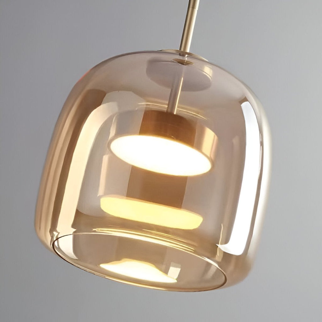 Lustră modernă cu LED și abajur din sticlă pentru tavan, diametru 12 inch