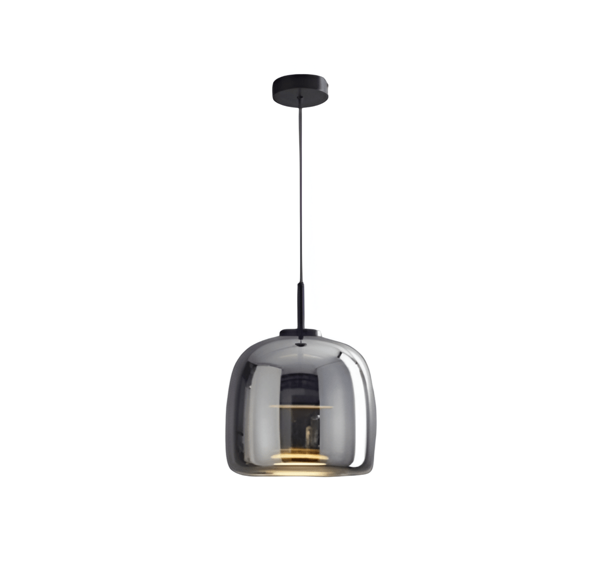 Moderne LED-Glas-Pendelleuchte für die Decke, 12 Zoll Durchmesser