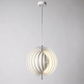 Rotating Moonlight Chandelier, Metal Fixture, 20 Inch Diameter, Contemporary Style