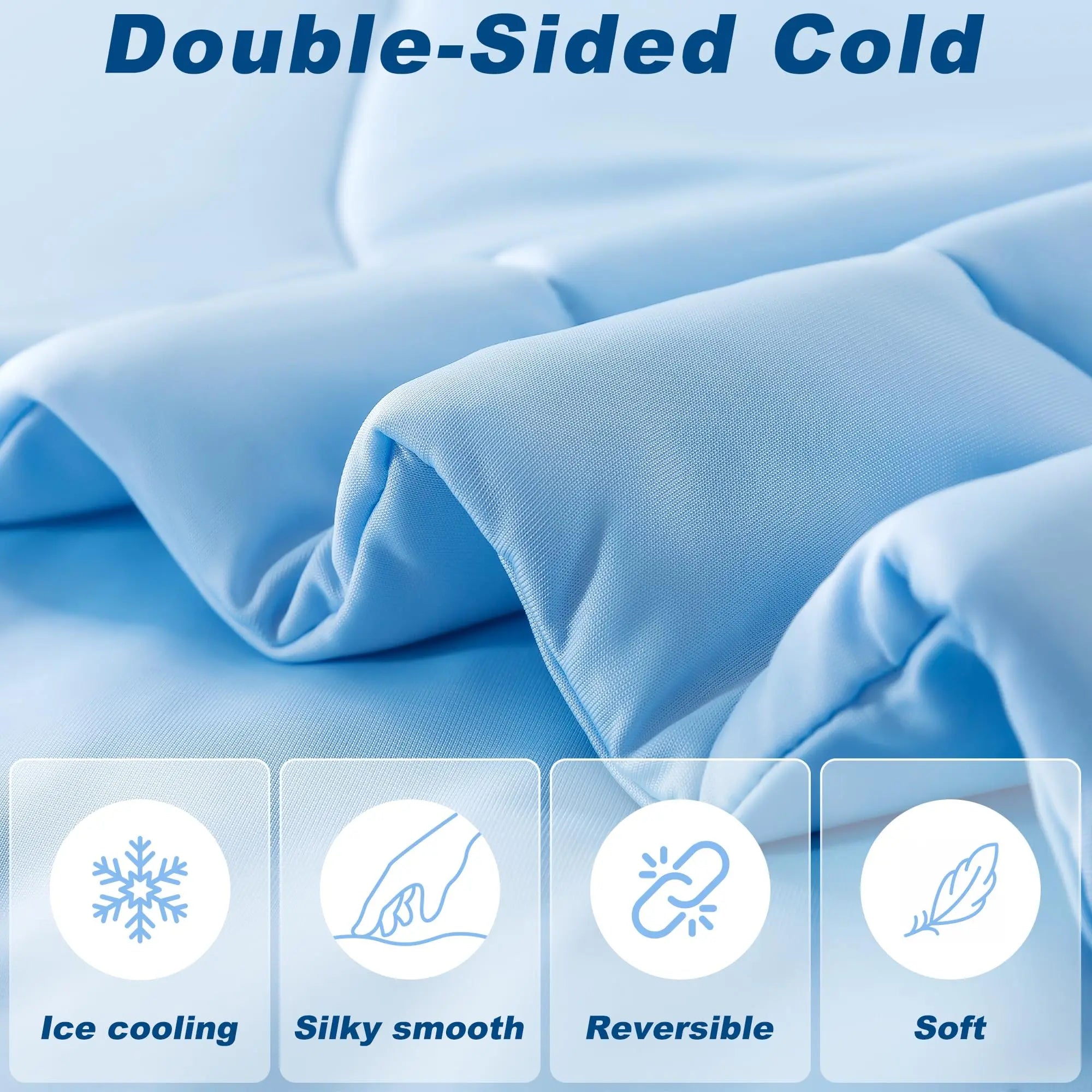 Q Max 0,4 Jäähdytyskomforttipeitto Cool Sleep Beddingiltä, Hengittävä Kaikkien Vuodenaikojen Mukavuus