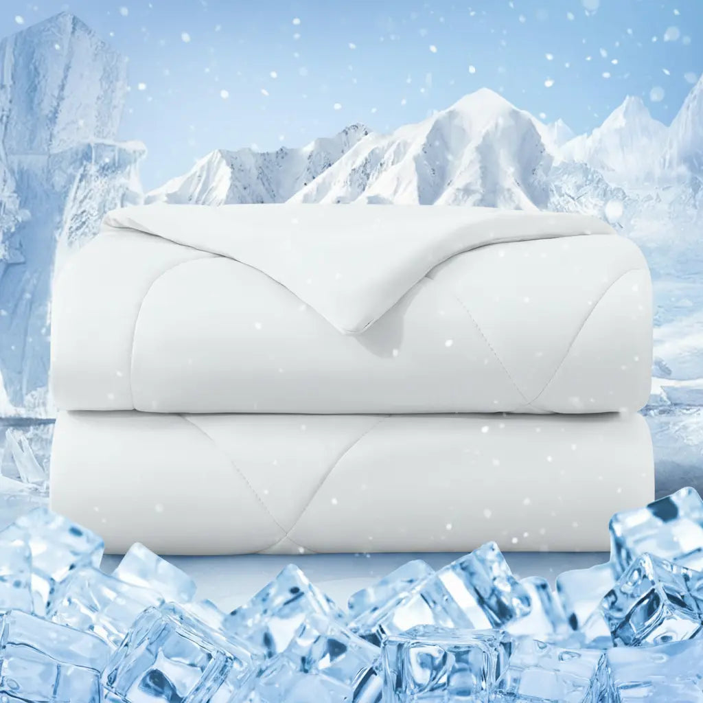 Cool Sleep Bedding | Lightweight Cooling Comforter with Q Max 0.4 Technology | Breathable Design for Year-Round Comfort 8