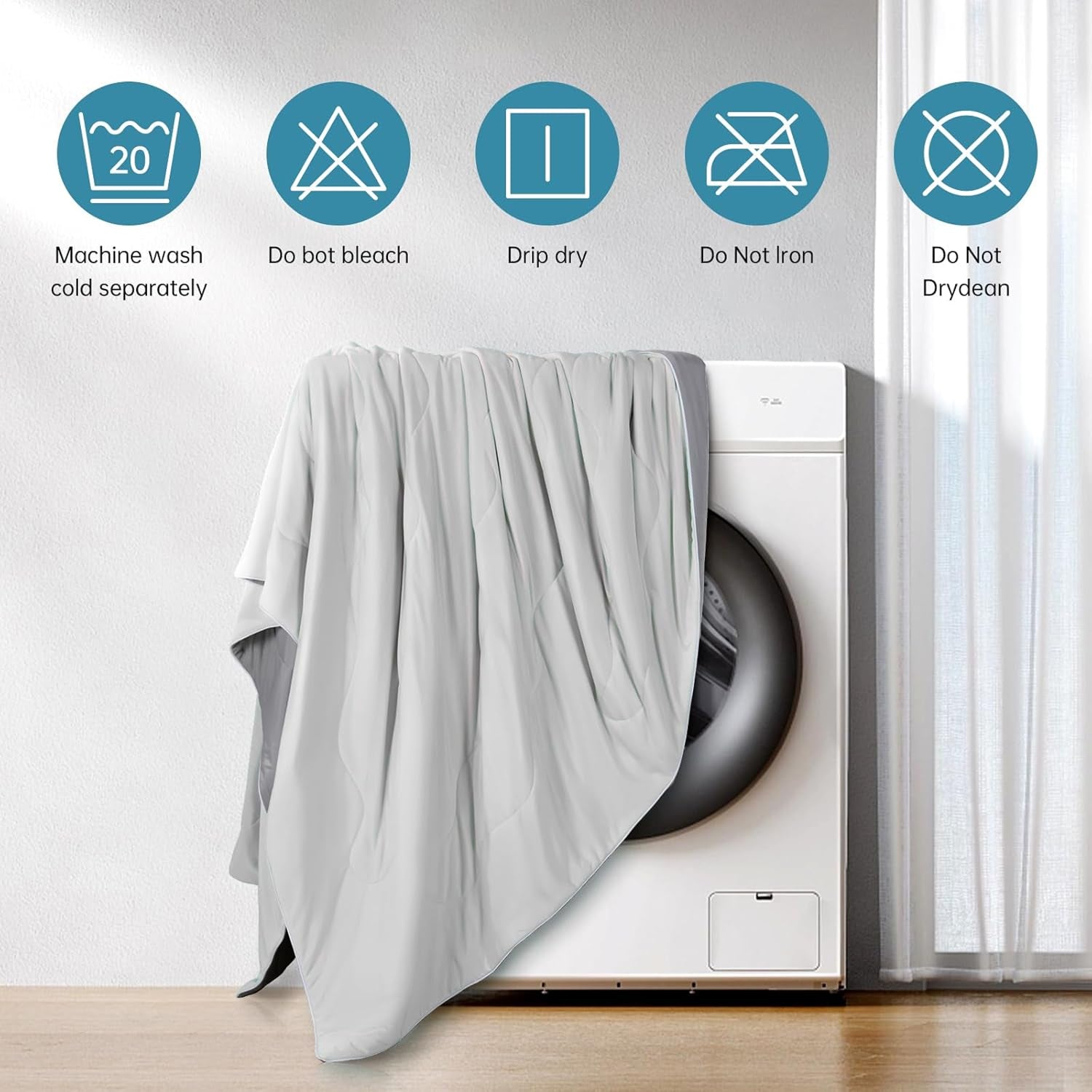Couverture rafraîchissante Q-Max avec design double face pour les personnes qui ont chaud en dormant