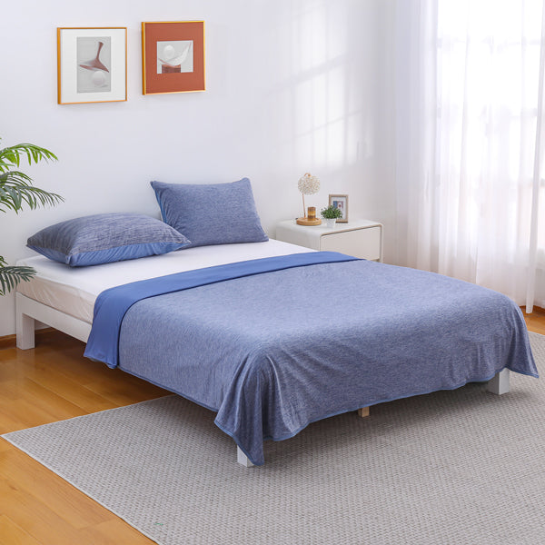 Cooling Comfort Bedding Ensemble With Breathable Cotton For All-Season Sleep