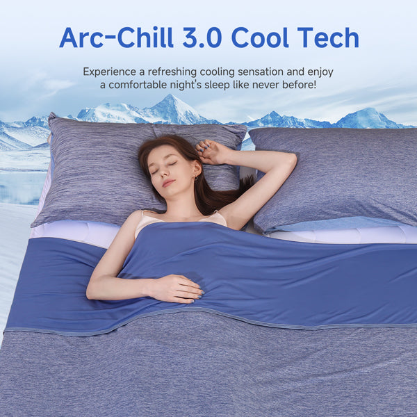 Cooling Comfort Bedding Ensemble With Breathable Cotton For All-Season Sleep
