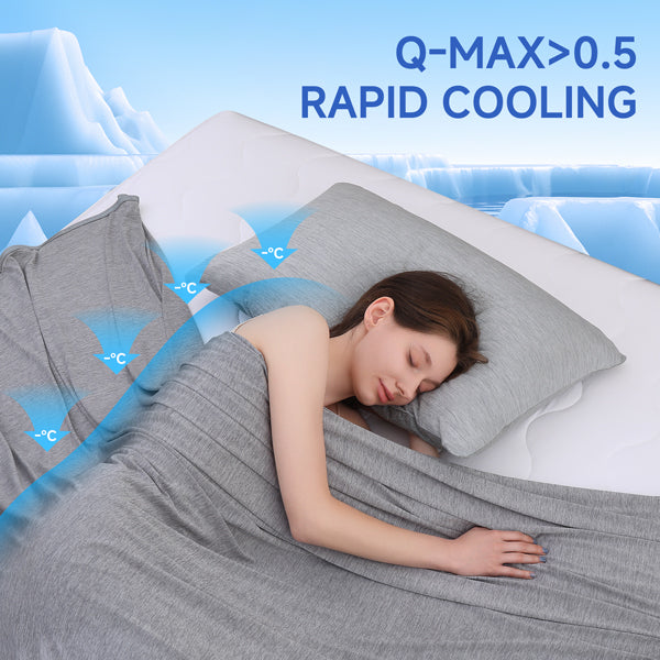 Cooling Comfort Bedding Ensemble With Breathable Cotton For All-Season Sleep