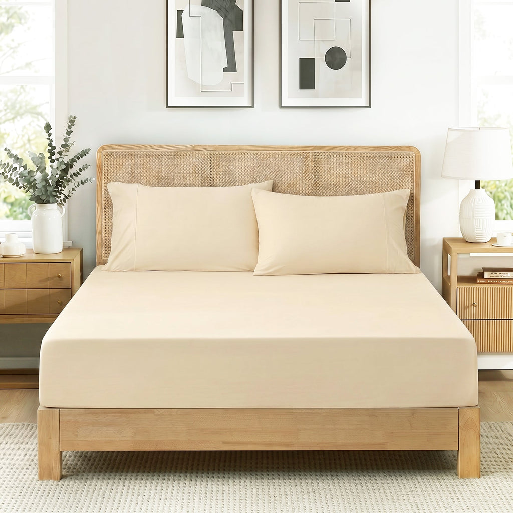 Cooling Comfort Japanese Fabric Sheets Deep Pockets For Hot Sleepers