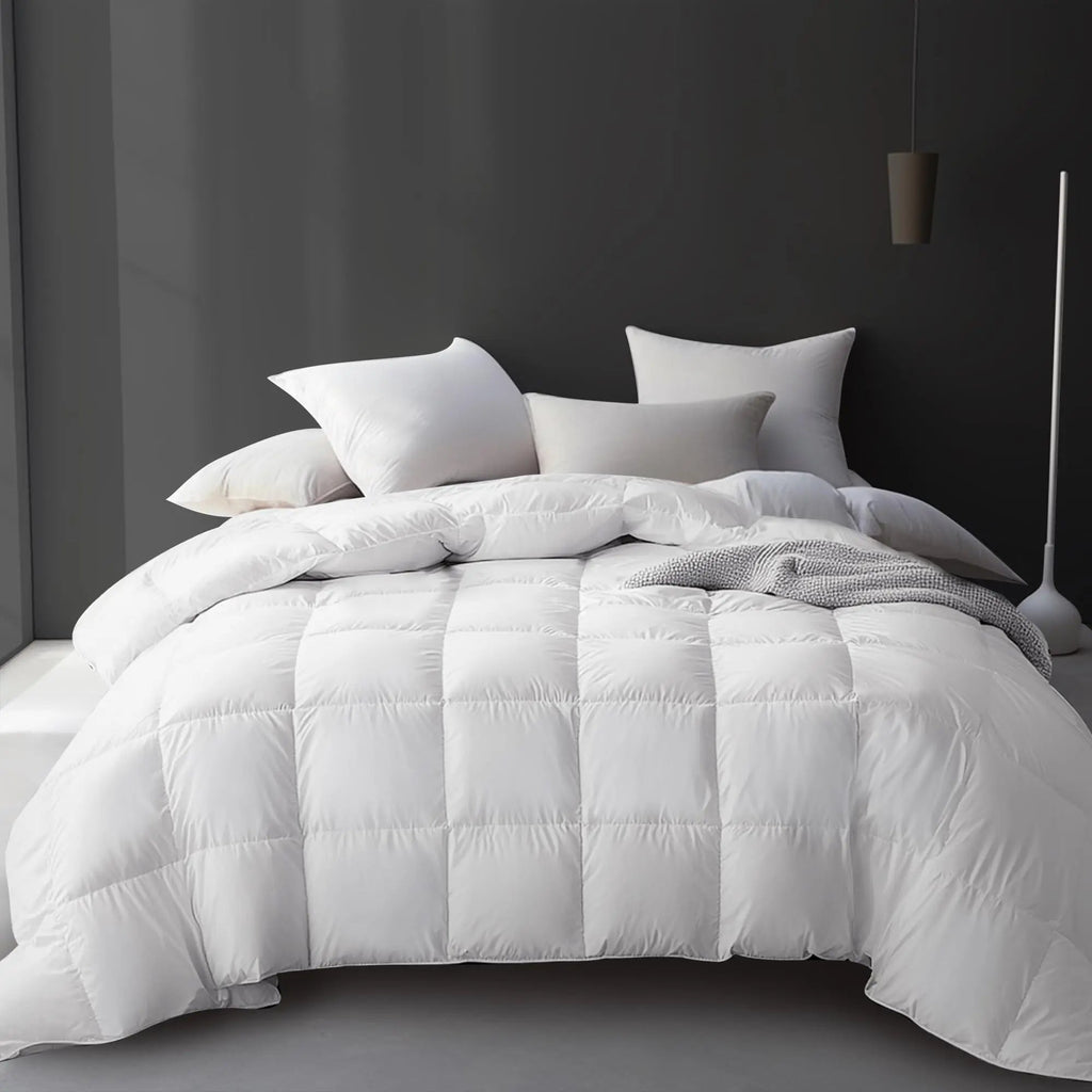 Cooling Comforter | Goose Down Bedding Set with Breathable Design | All-Season Comfort for a Restful Sleep 3