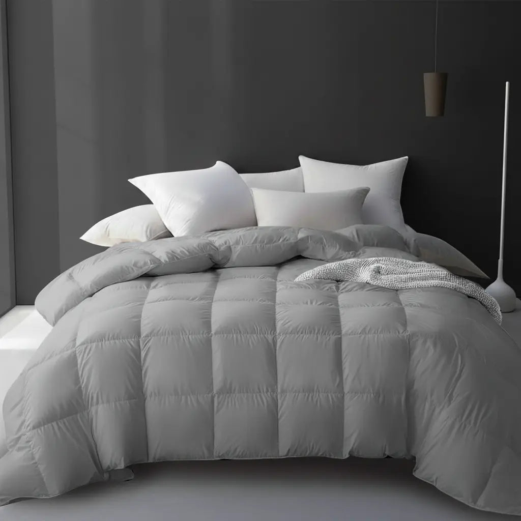Cooling Comforter | Goose Down Bedding Set with Breathable Design | All-Season Comfort for a Restful Sleep 9
