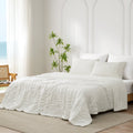 Cooling Comforter | Lightweight Seersucker Design with Vertical Stripes | Breathable Fabric for Hot Sleepers 2