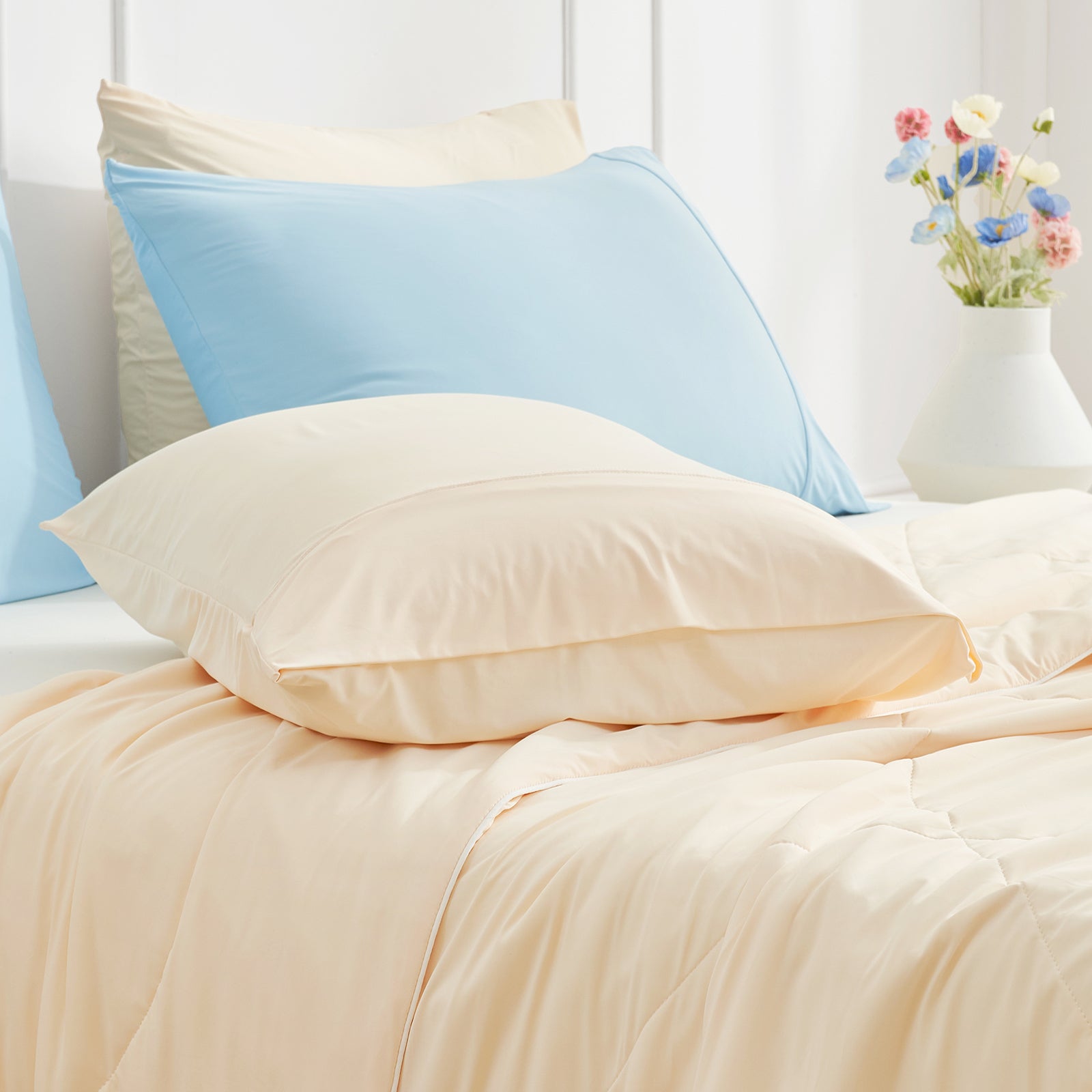 Cooling Essentials Japanese Fabric Pillowcase Set Breathable Cooling For Hot Sleepers