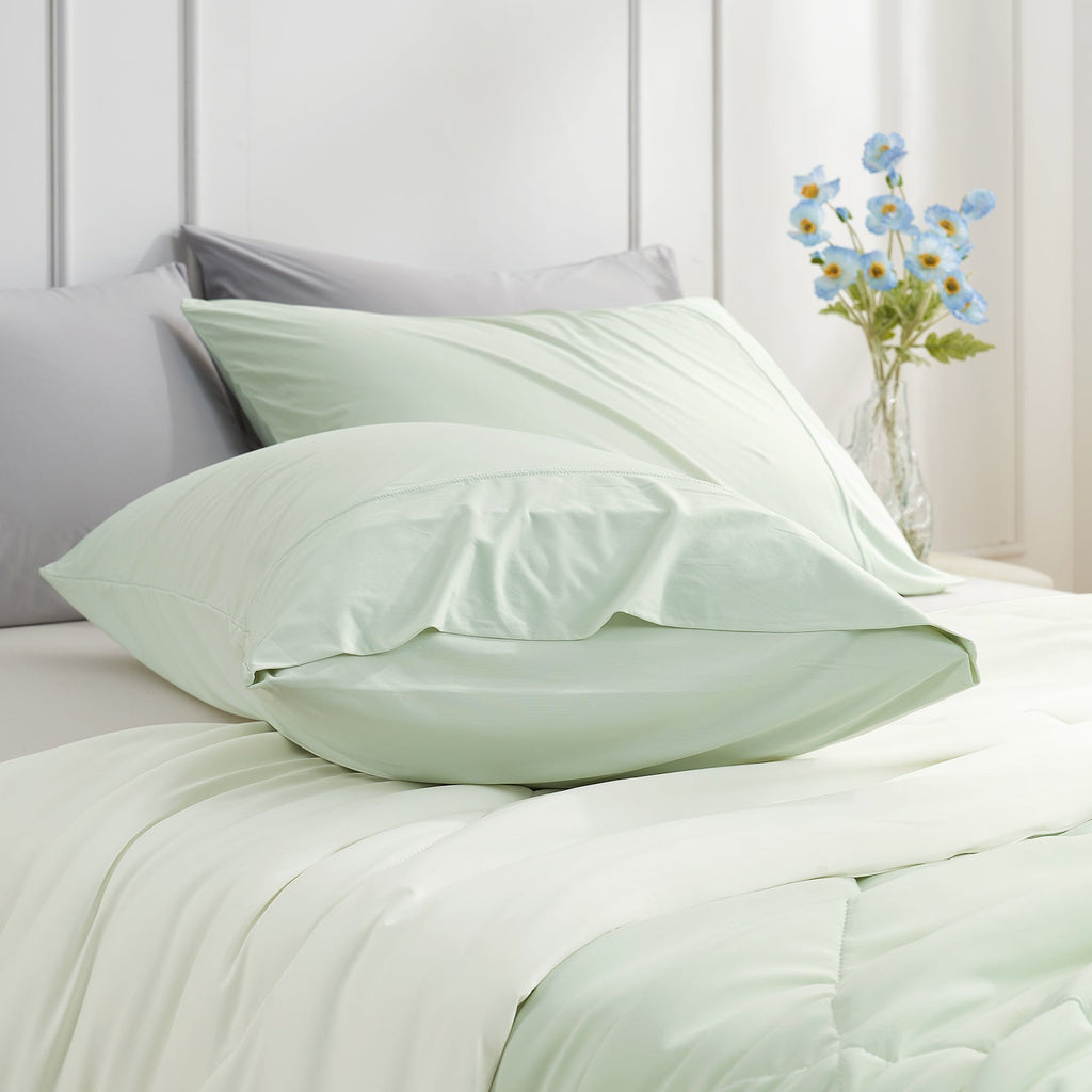 Cooling Essentials | Cooling Pillowcases Set with Japanese Fabric | Breathable Design for Hot Sleepers 14