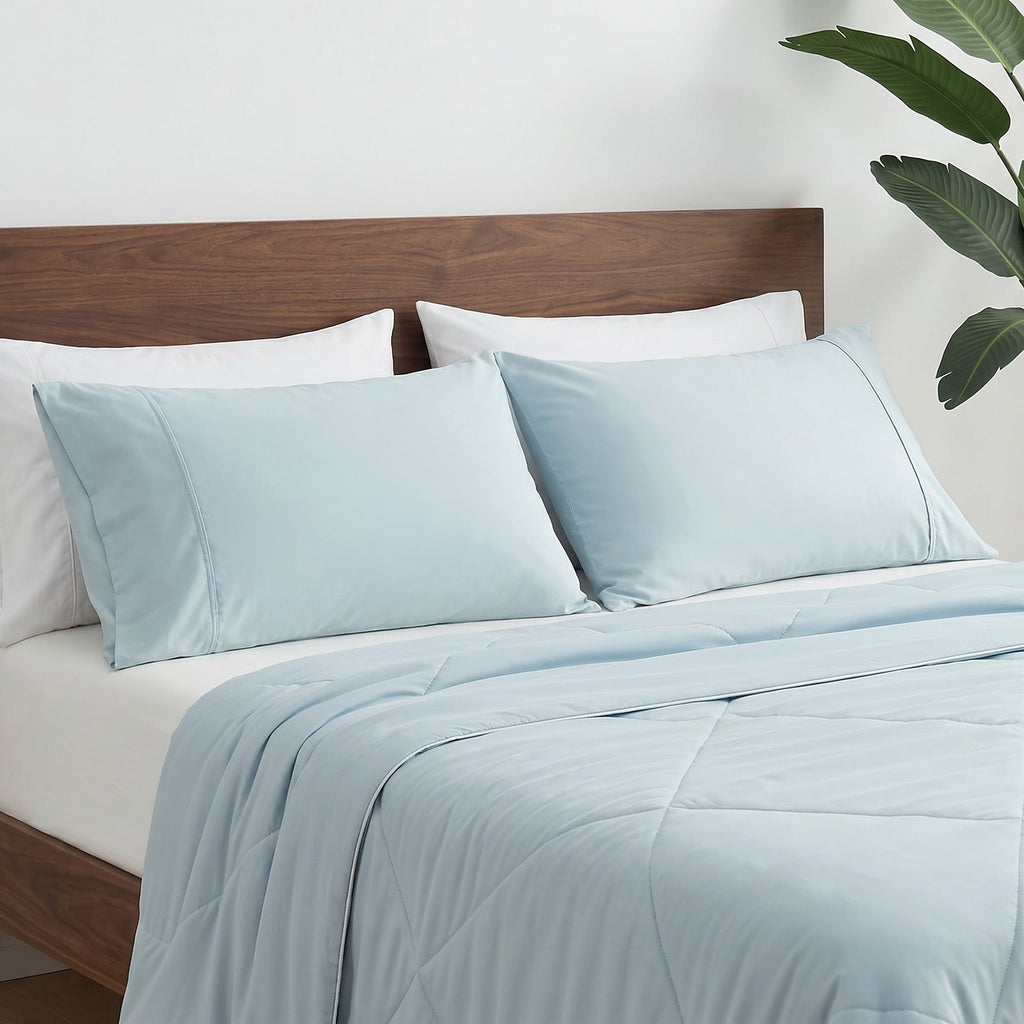 Cooling Essentials | Cooling Pillowcases Set with Japanese Fabric | Breathable Design for Hot Sleepers 8