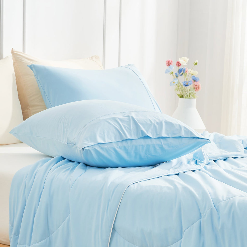 Cooling Essentials | Cooling Pillowcases Set with Japanese Fabric | Breathable Design for Hot Sleepers 18