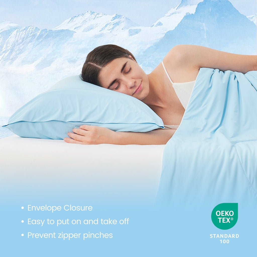 Cooling Essentials Japanese Fabric Pillowcase Set Breathable Cooling For Hot Sleepers