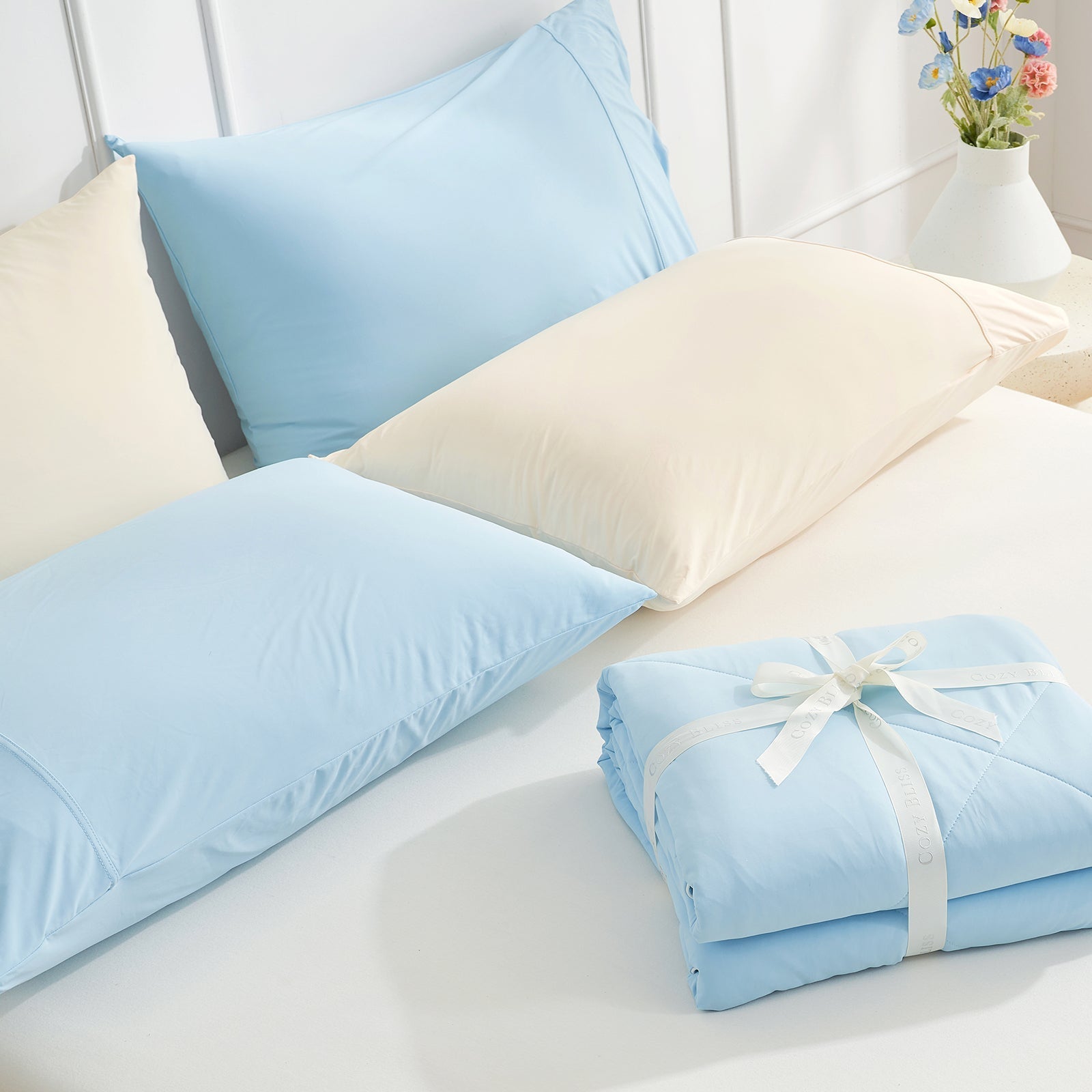 Cooling Essentials Japanese Fabric Pillowcase Set Breathable Cooling For Hot Sleepers