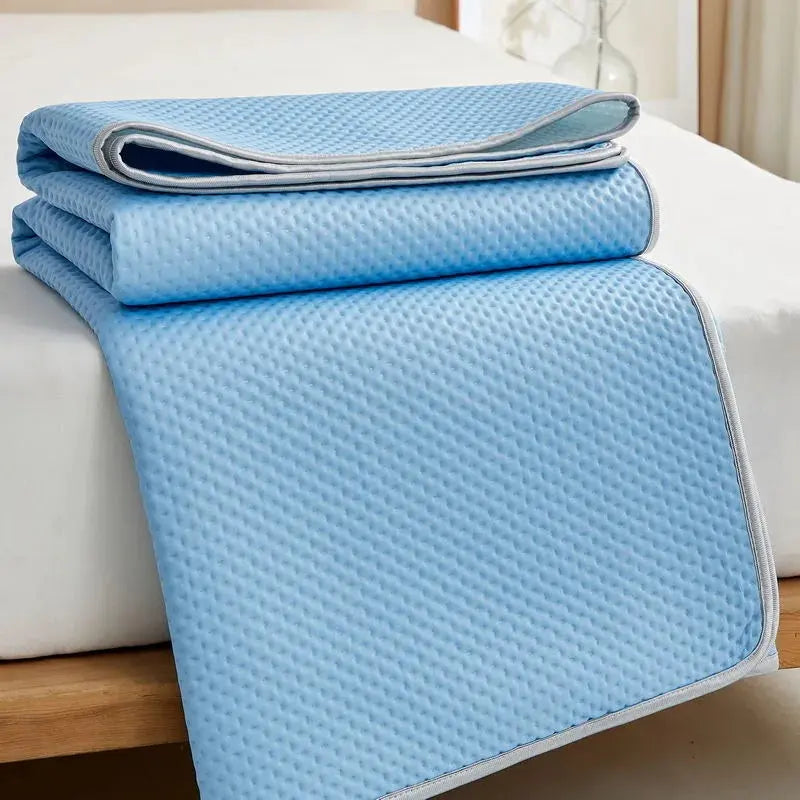 Cooling Mattress Pad with Breathable Ice Silk Fabric | Soft Design for Comfortable Summer Sleep 4