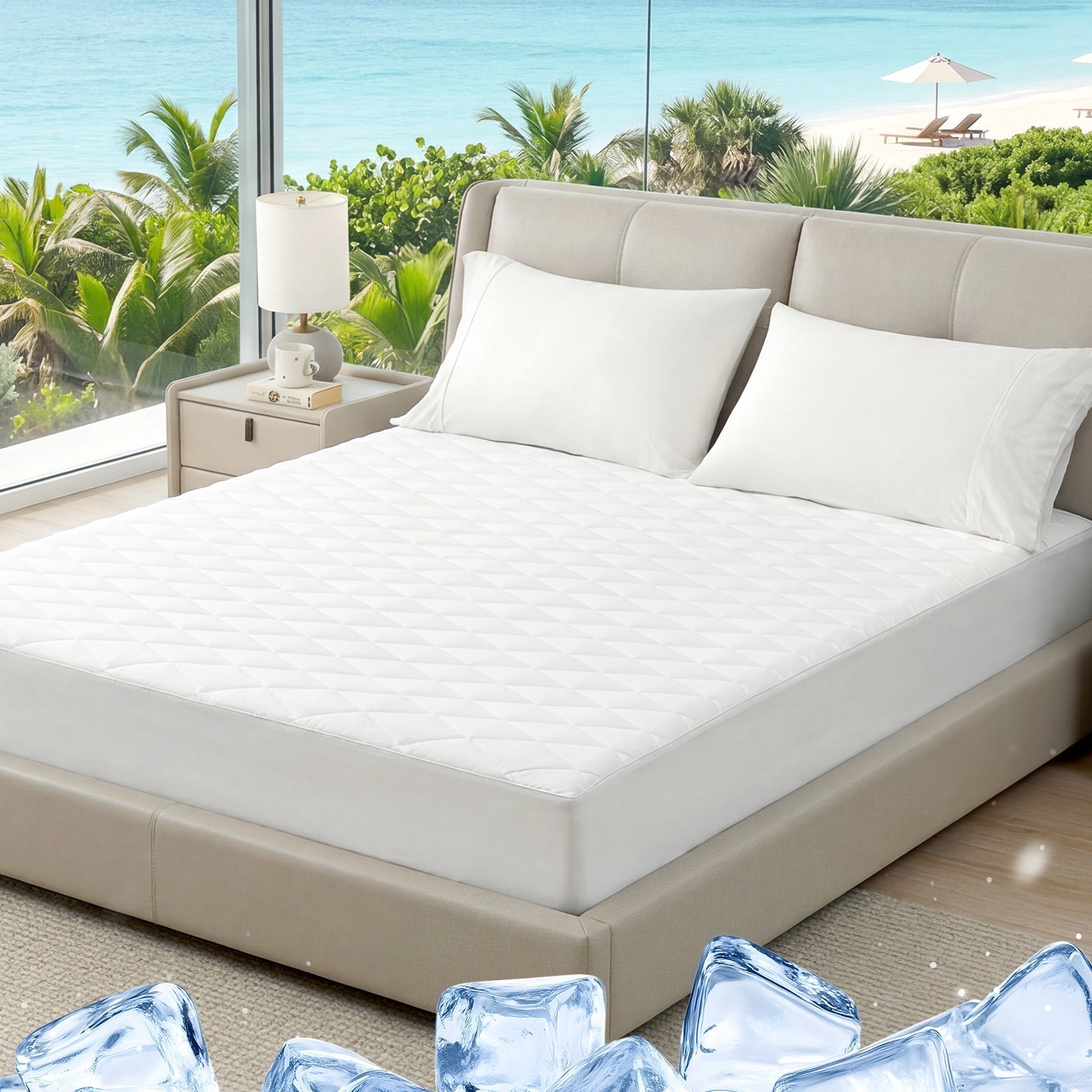 Cooling Mattress Topper | Leakproof Design & Soft Fabric for All-Night Comfort 3