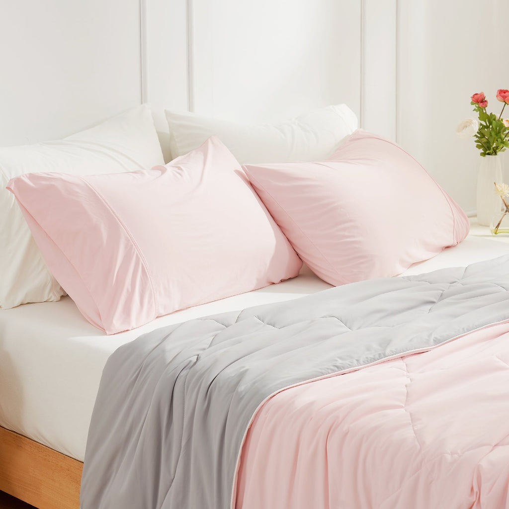 Cooling Pillowcases | Charcoal Grey Fabric with Japanese Technology | Breathable Design for Hot Sleepers 5