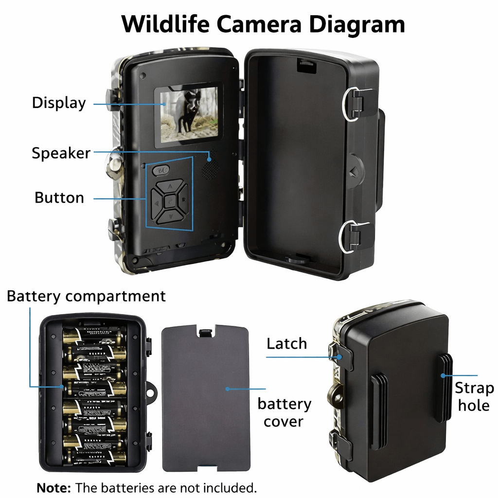Caméra de Sentier TrailScout pour Observation Extérieure Toute l'Année