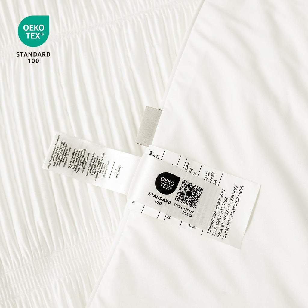 Cozy Bliss Striped Comforter Set With Advanced Airflow For Hot Sleepers