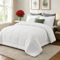 Cozy Comfort | All-Season Down Comforter with Ultra-Soft Fiberfill | Breathable Design for Year-Round Sleep 4