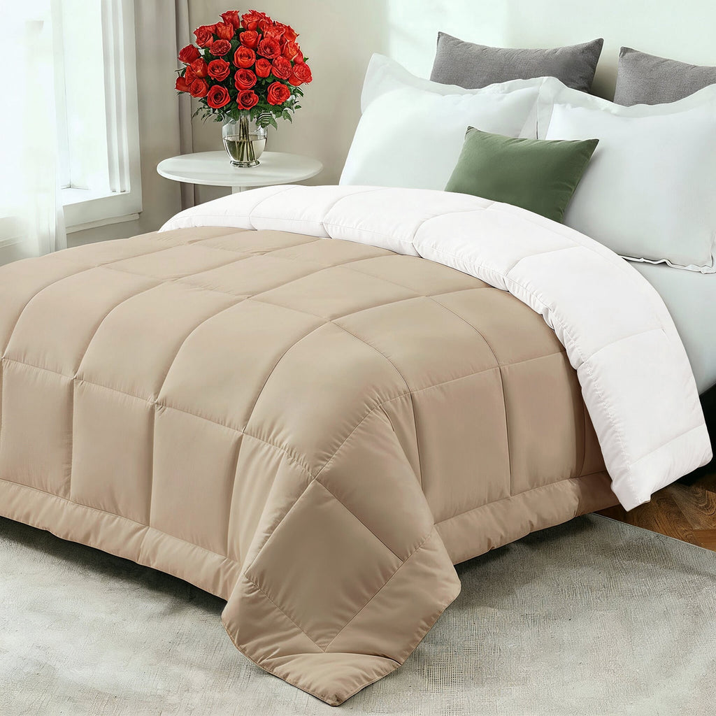 Cozy Comfort Year-Round Down Comforter With Ultra-Soft Fiberfill