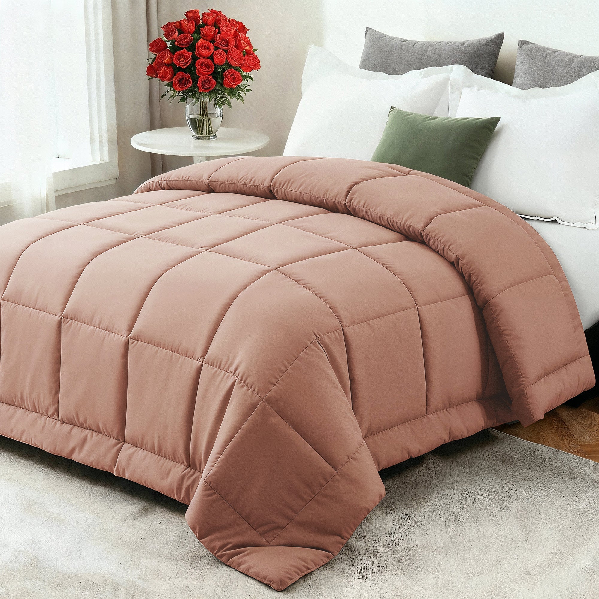 Cozy Comfort Year-Round Down Comforter With Ultra-Soft Fiberfill