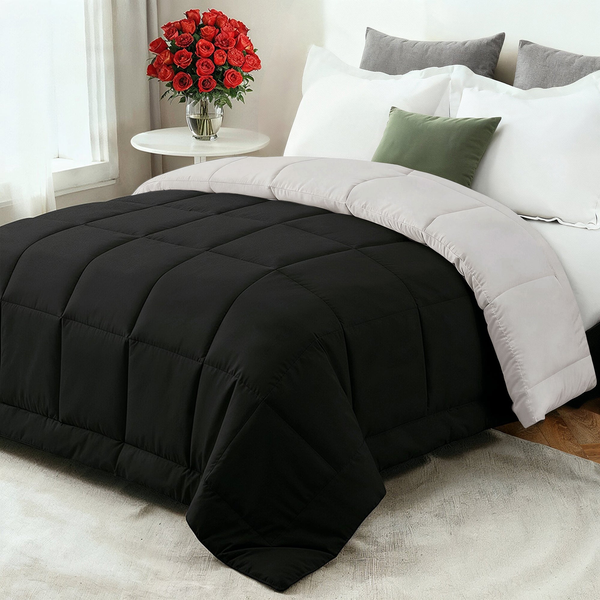Cozy Comfort Year-Round Down Comforter With Ultra-Soft Fiberfill
