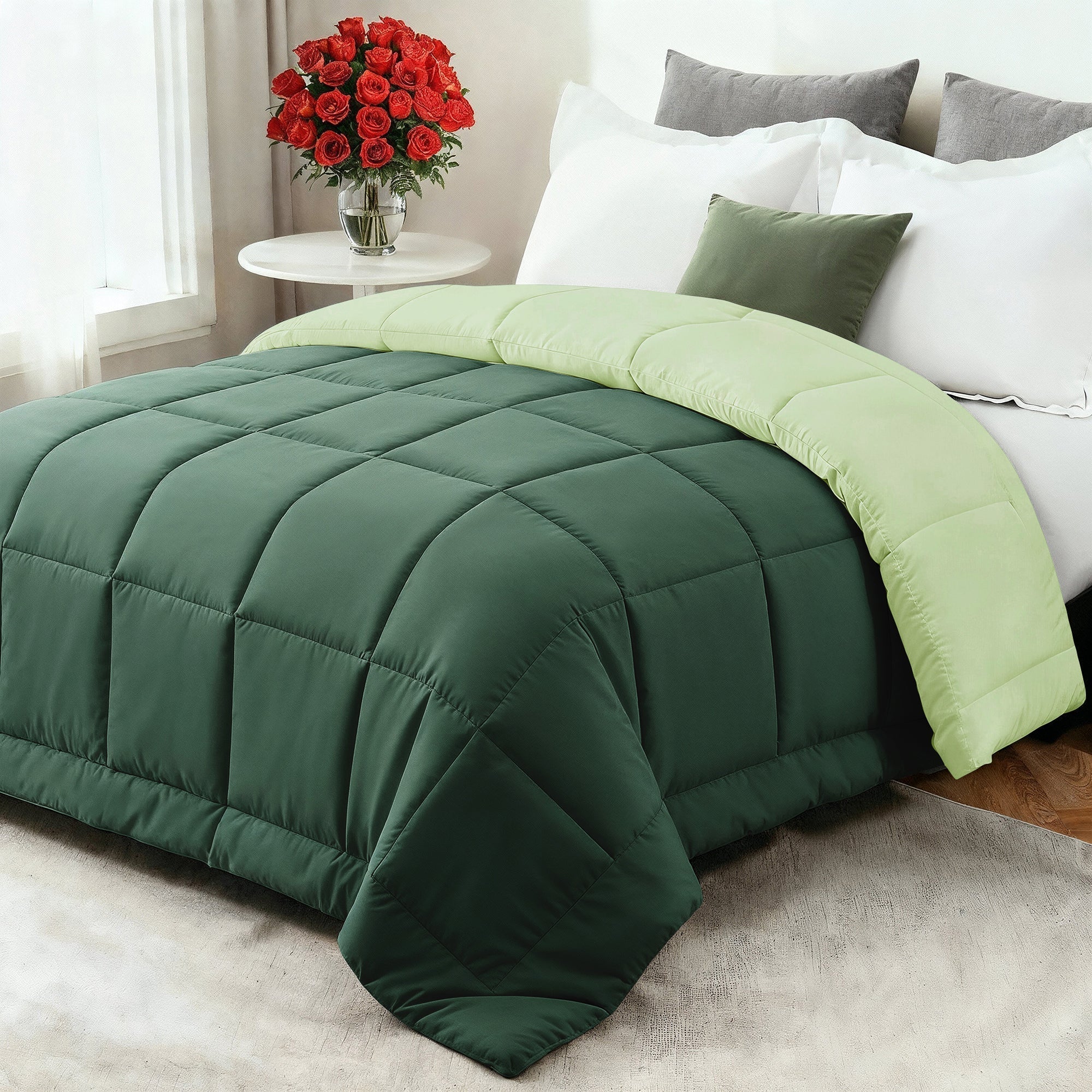 Cozy Comfort Year-Round Down Comforter With Ultra-Soft Fiberfill