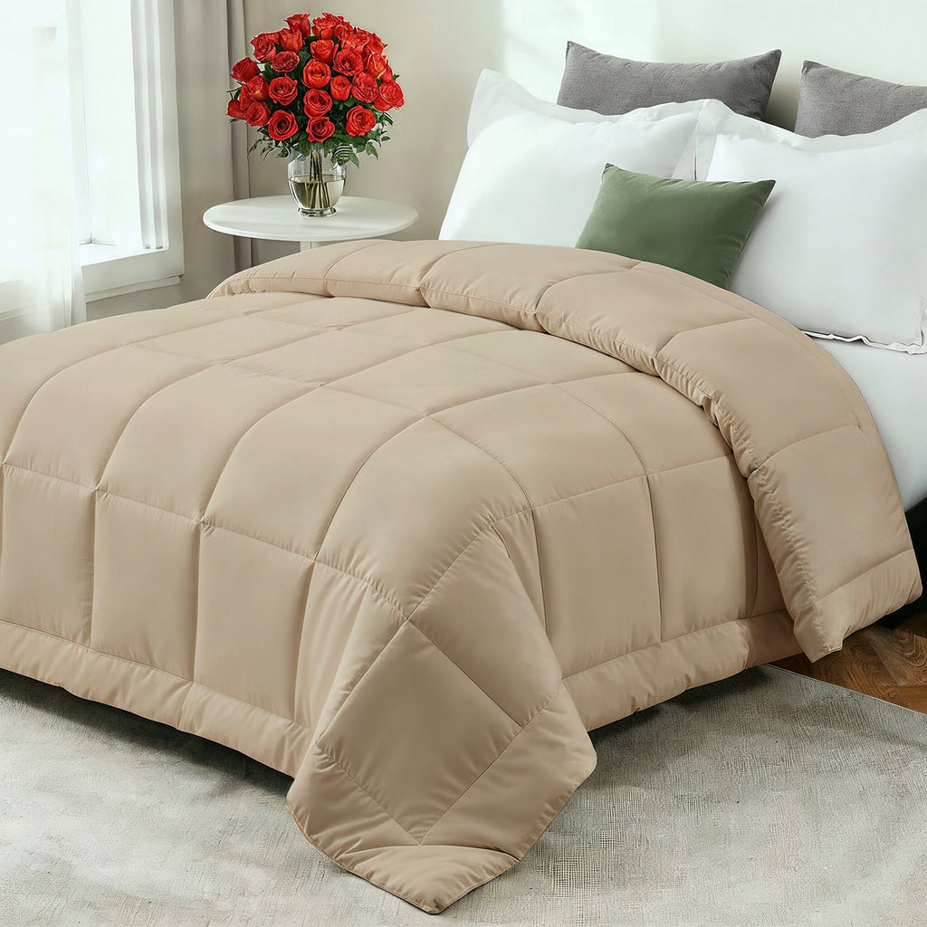 Cozy Comfort Year-Round Down Comforter With Ultra-Soft Fiberfill