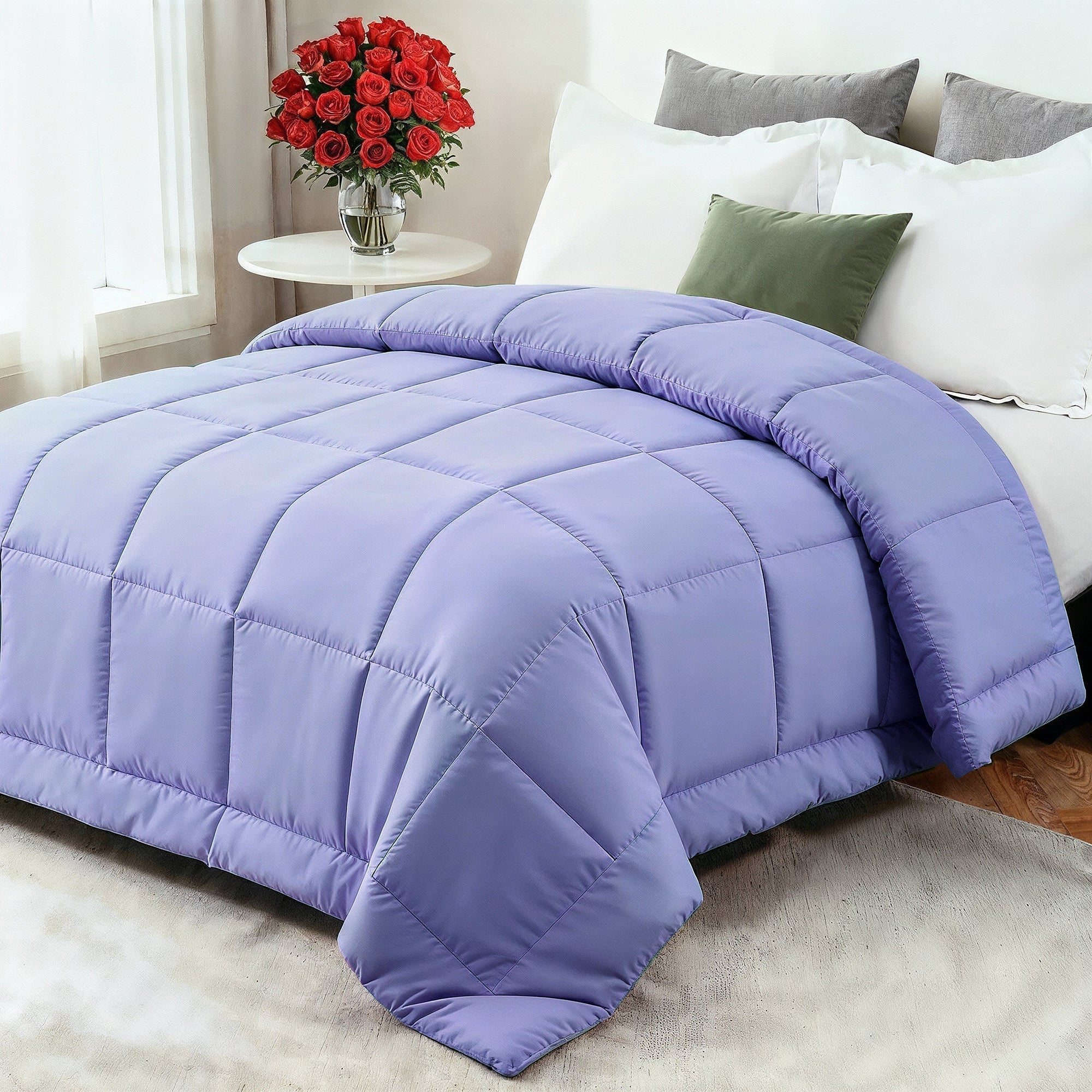 Cozy Comfort Year-Round Down Comforter With Ultra-Soft Fiberfill