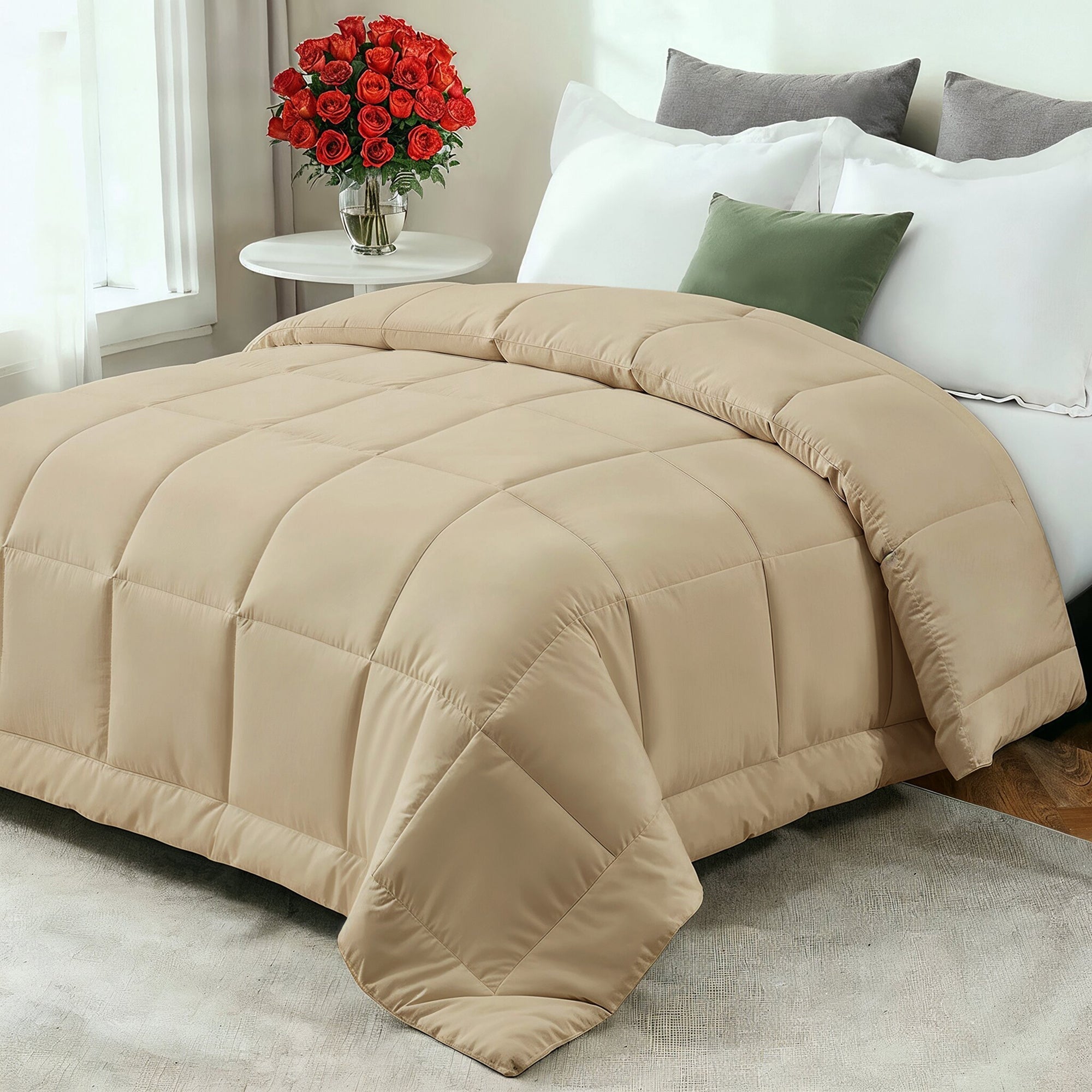 Cozy Comfort Year-Round Down Comforter With Ultra-Soft Fiberfill