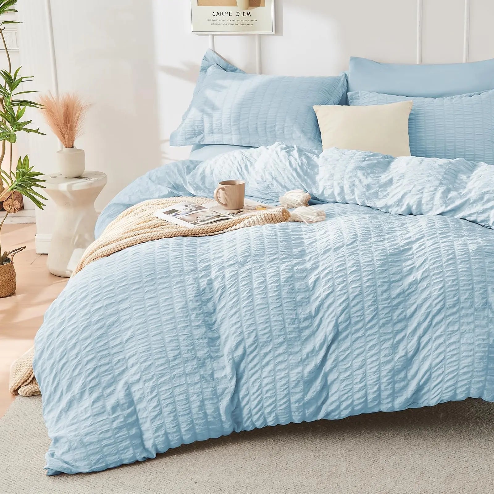 Cozy Home Microfiber Duvet Cover With Zipper Closure And Corner Ties Pillowcases Included